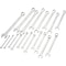 Dynamic Tools 19Pcs Metric Combo Wrench Set, Contractor Series, Satin, 6mm-24mm D074223 - alternate 1